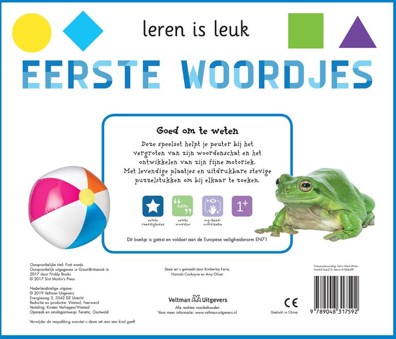 Achterkant van Eerste woordjes