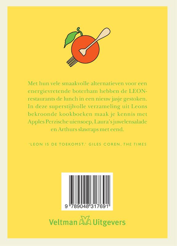 Achterkant van Leon Soepen, salades & snacks