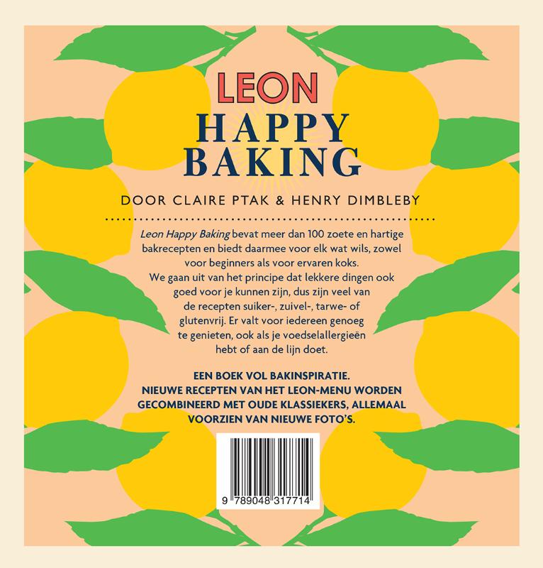Achterkant van LEON Happy Baking