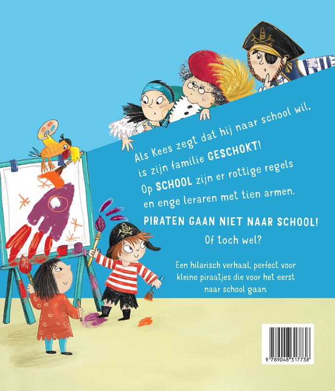 Achterkant van Piraten gaan niet naar school!