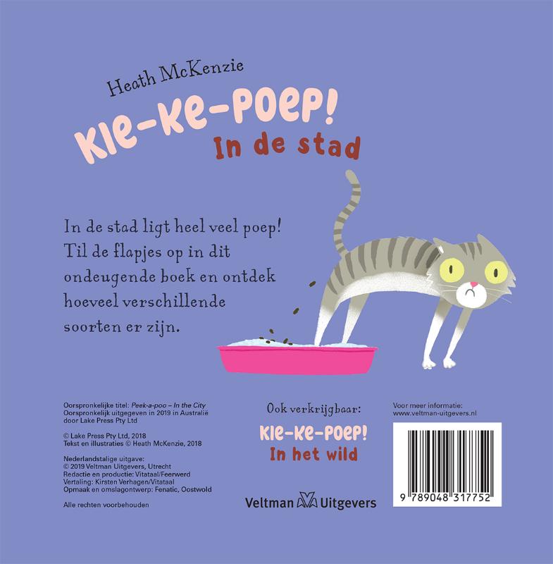 Achterkant van Kiekepoep! In de stad