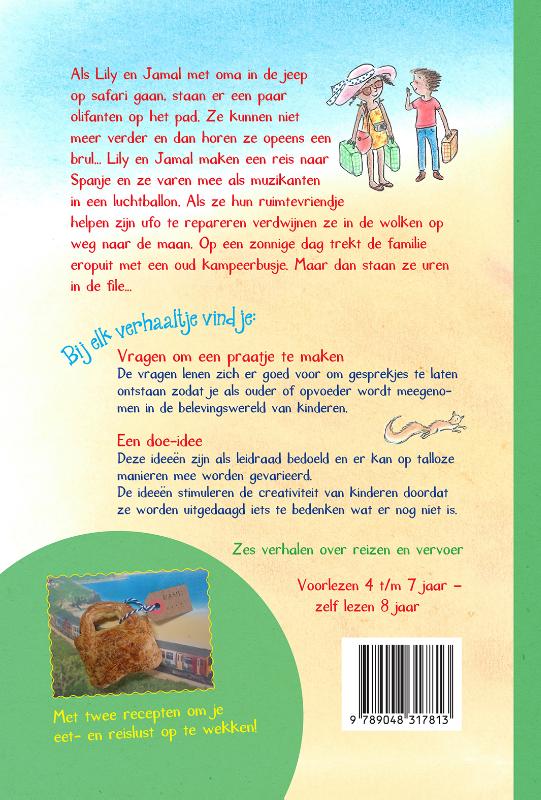 Achterkant van Lily en Jamal gaan op reis