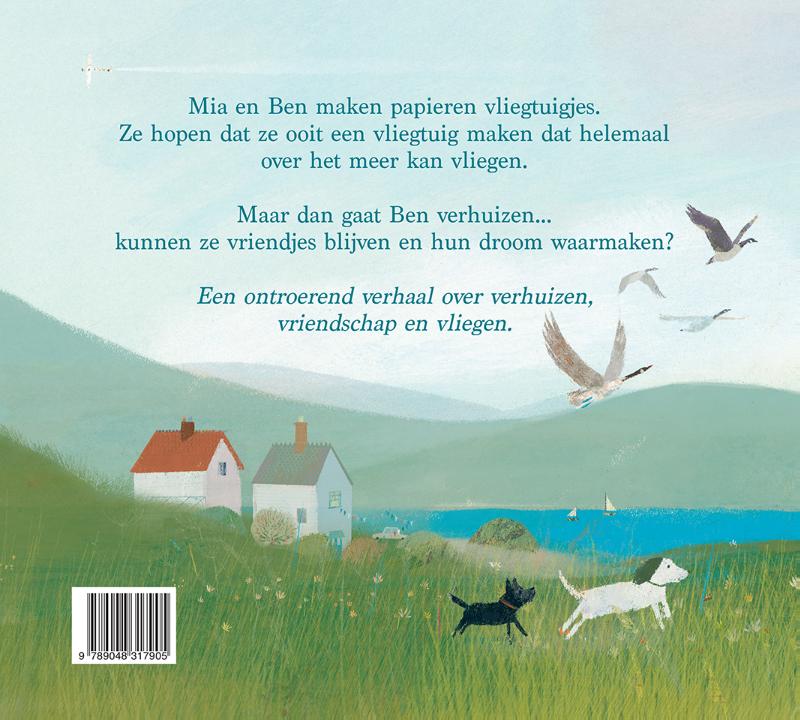 Achterkant van Papieren vliegtuigjes
