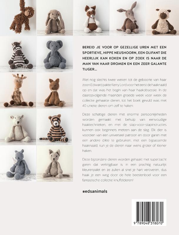 Achterkant van Gehaakte knuffeldieren