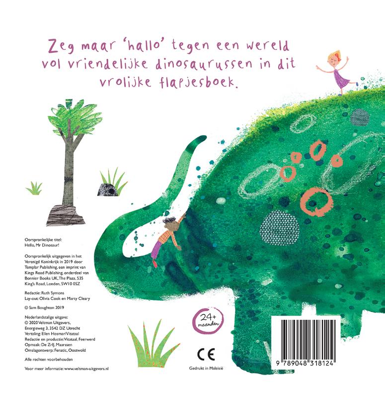 Achterkant van Hallo, meneer Dinosaurus!