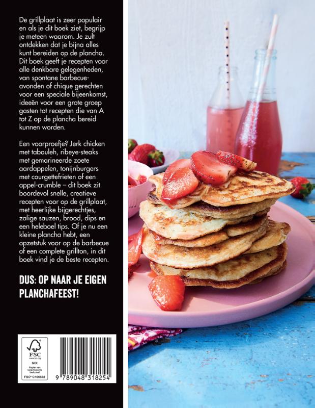 Achterkant van Het ultieme Plancha BBQ boek