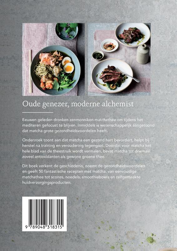 Achterkant van Het matcha kookboek