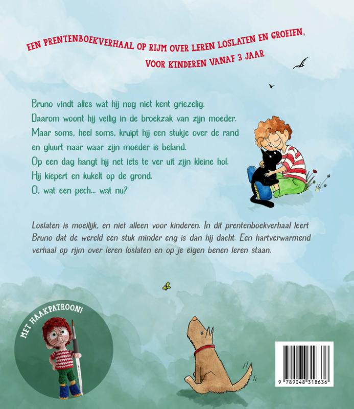 Achterkant van Kleine held op sokken