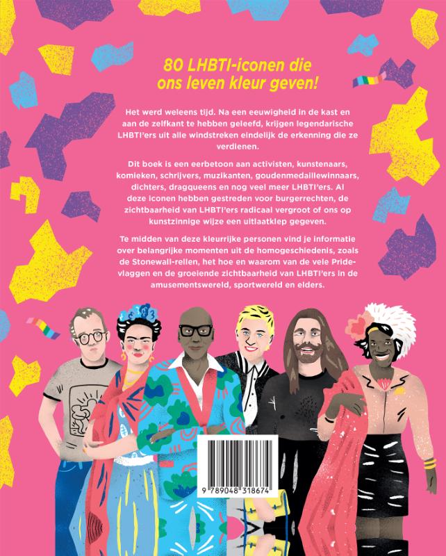 Achterkant van Queer Icons