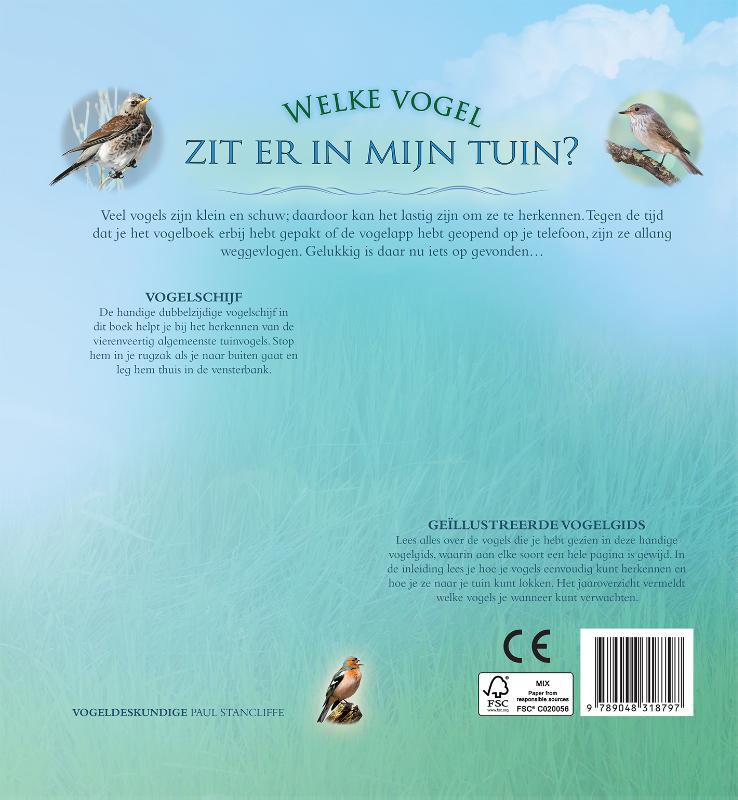 Achterkant van Welke vogel zit er in mijn tuin?