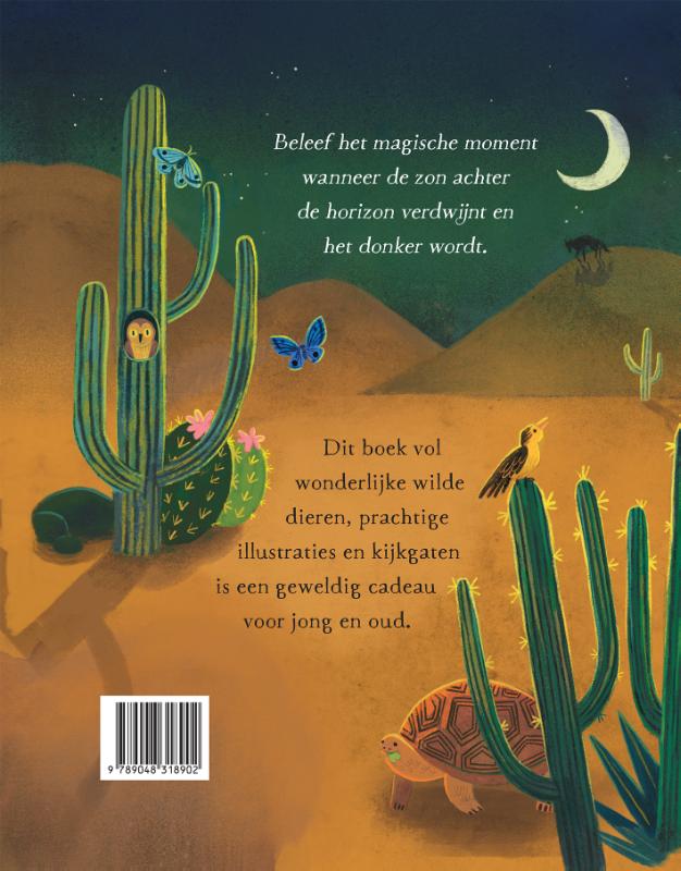 Achterkant van Wanneer de zon ondergaat