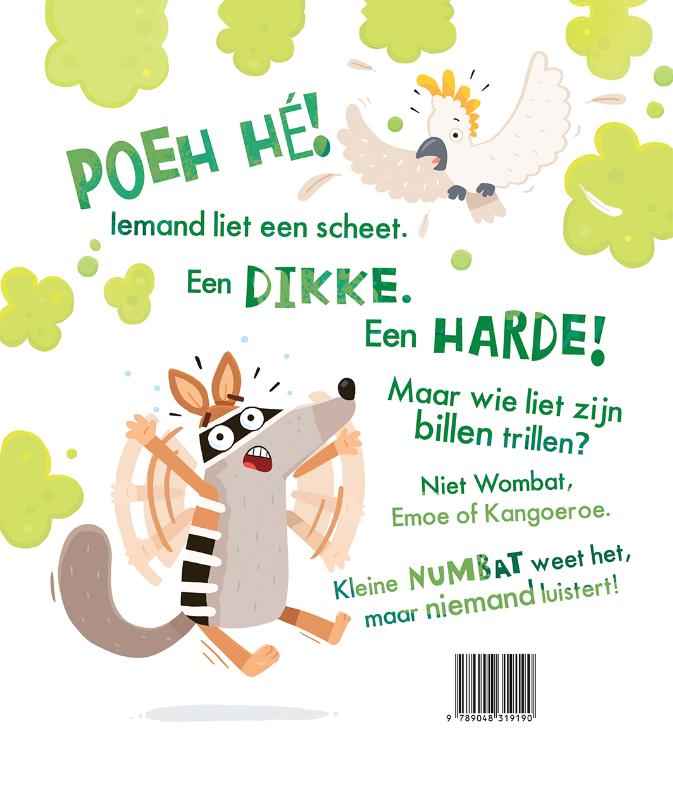 Achterkant van Wie liet daar zijn billen trillen