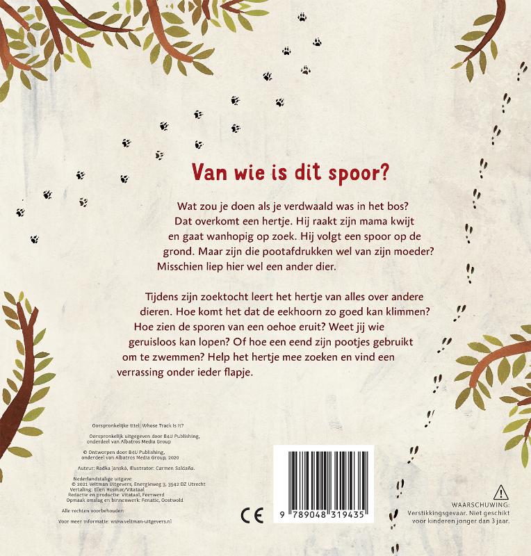 Achterkant van Van wie is dit spoor?