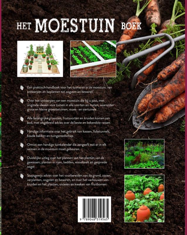 Achterkant van Het Moestuinboek