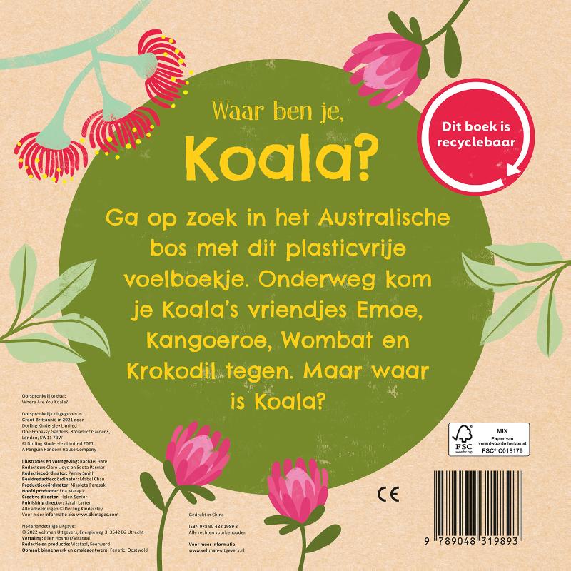 Achterkant van Waar ben je, Koala?