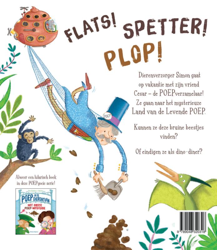 Achterkant van Poep in de dierentuin, Het Dinopoepeiland