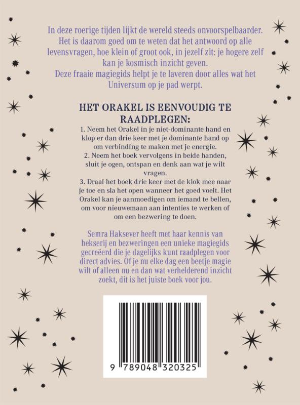 Achterkant van Instant magisch orakel