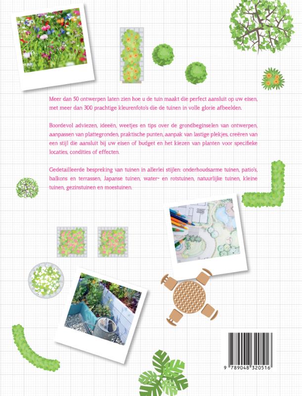 Achterkant van Praktische tuinontwerpen