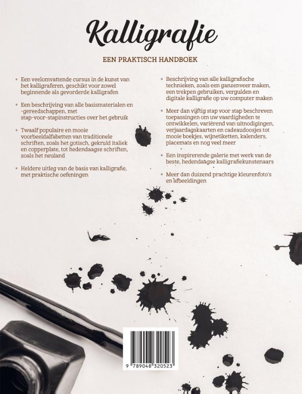 Achterkant van Kalligrafie
