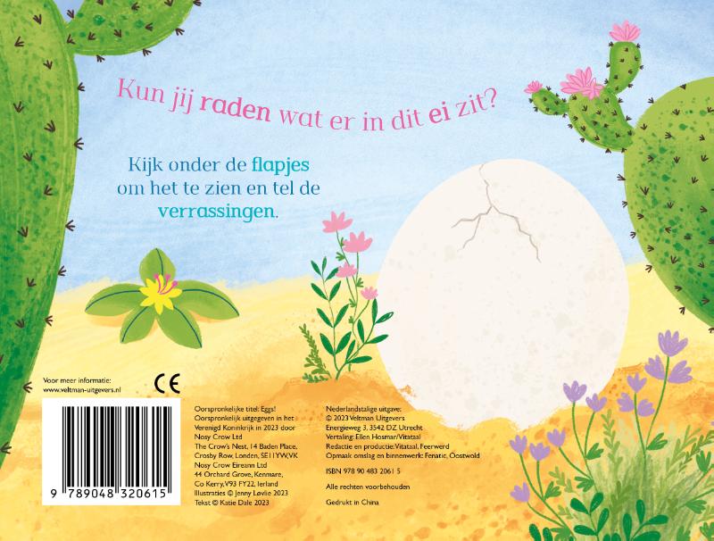 Achterkant van Wat komt er uit het ei?