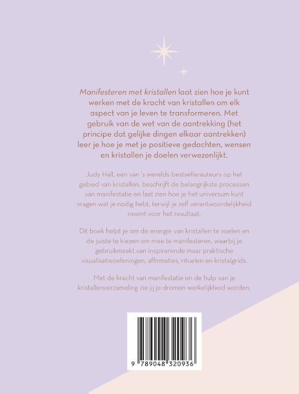 Achterkant van Manifesteren met kristallen