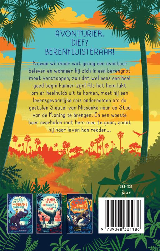 Achterkant van De jongen die een beer redde
