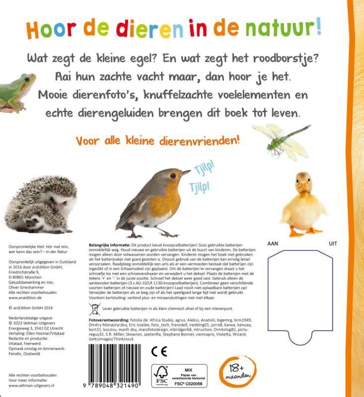 Achterkant van Welk dier hoor ik hier? in de natuur