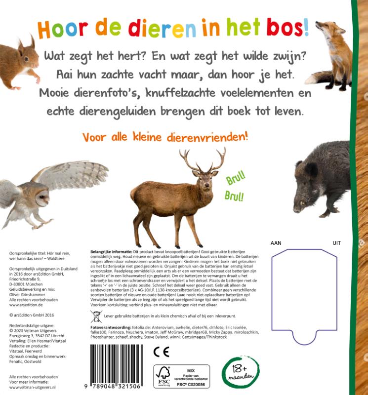 Achterkant van Welk dier hoor ik hier? - in het bos