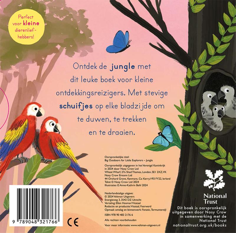 Achterkant van In de jungle
