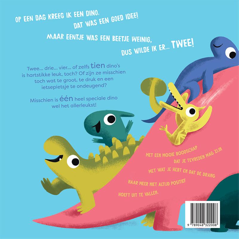 Achterkant van Te veel dino's!