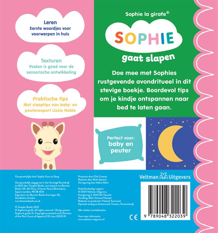 Achterkant van Sophie gaat slapen
