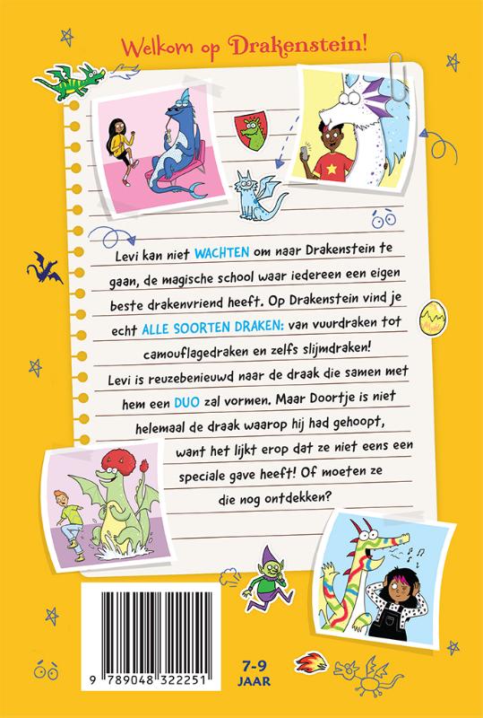 Achterkant van De eerste schooldag