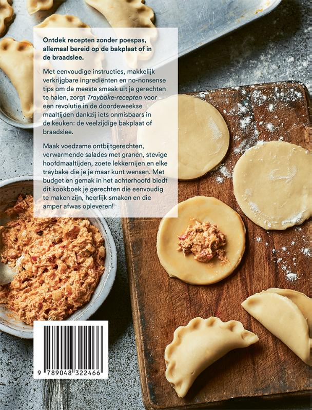 Achterkant van Traybake-recepten