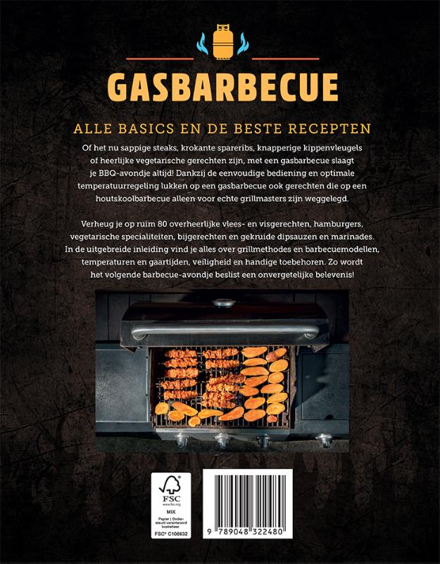 Achterkant van Gasbarbecue