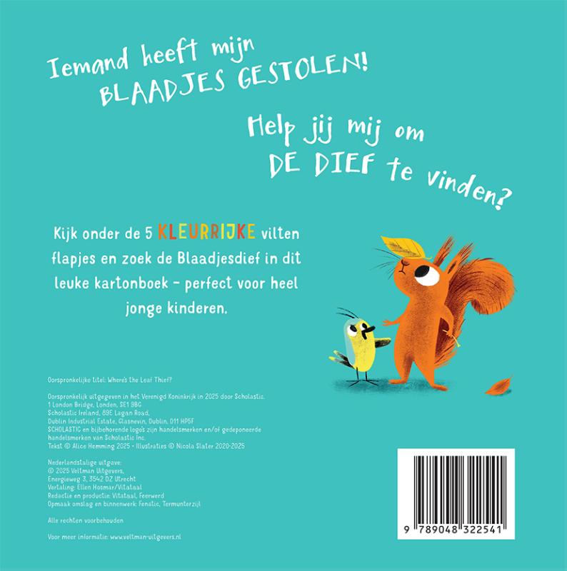 Achterkant van Waar is de Blaadjesdief?