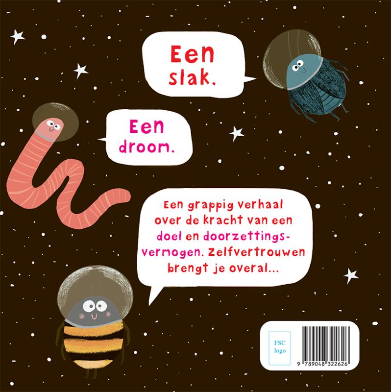 Achterkant van Slak in de ruimte