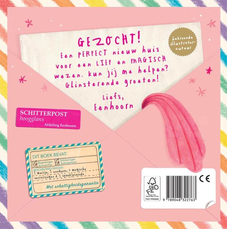 Achterkant van Eenhoornpost