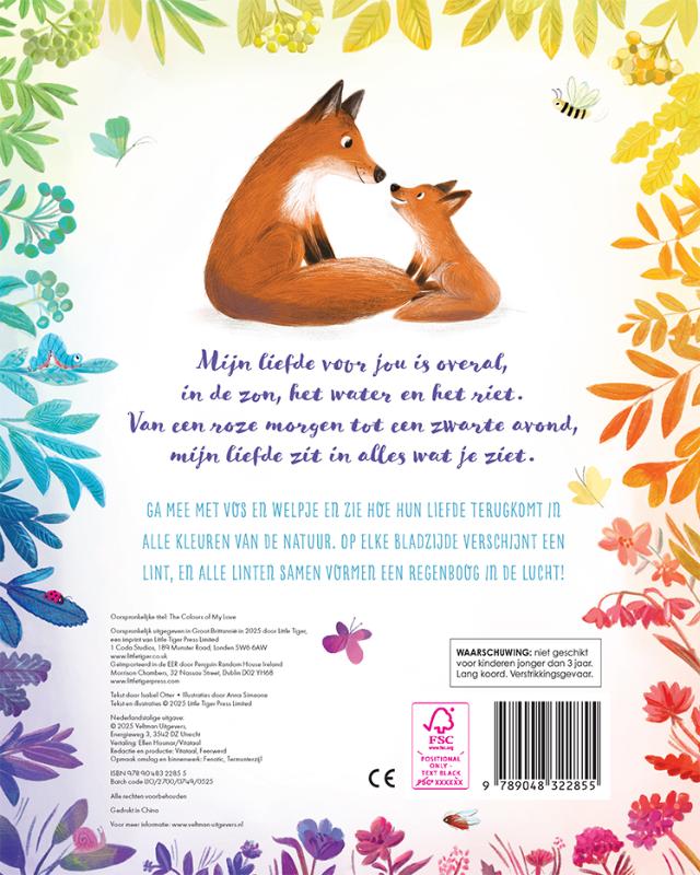 Achterkant van De kleuren van mijn liefde