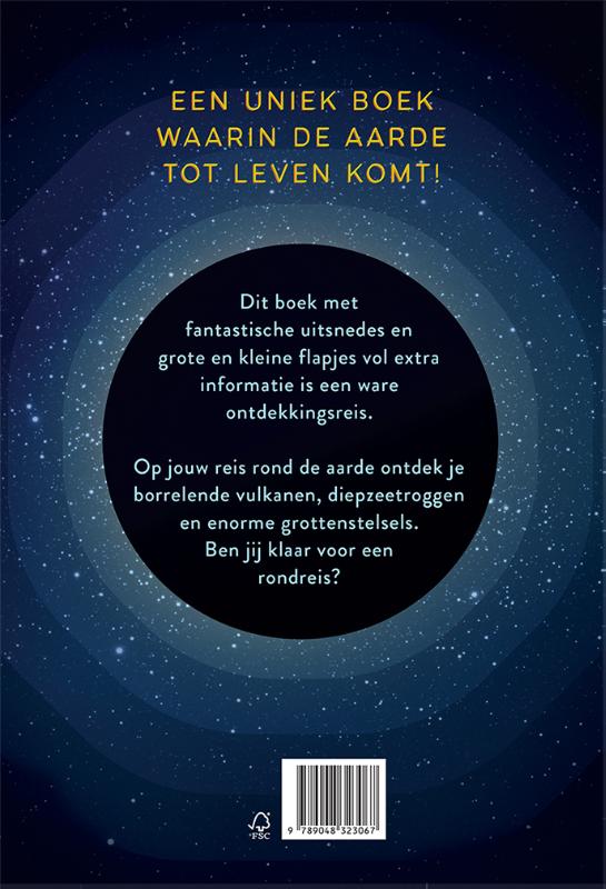 Achterkant van Een reis rond de aarde