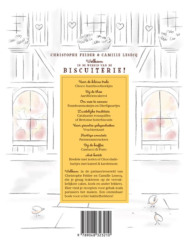 Achterkant van Welkom in de wereld van de biscuiterie!