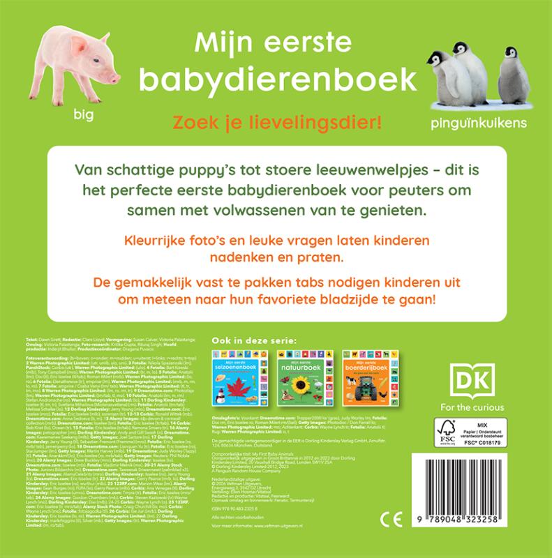 Achterkant van Mijn eerste babydierenboek