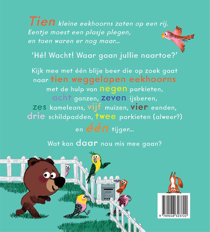 Achterkant van Tien kleine eekhoorns