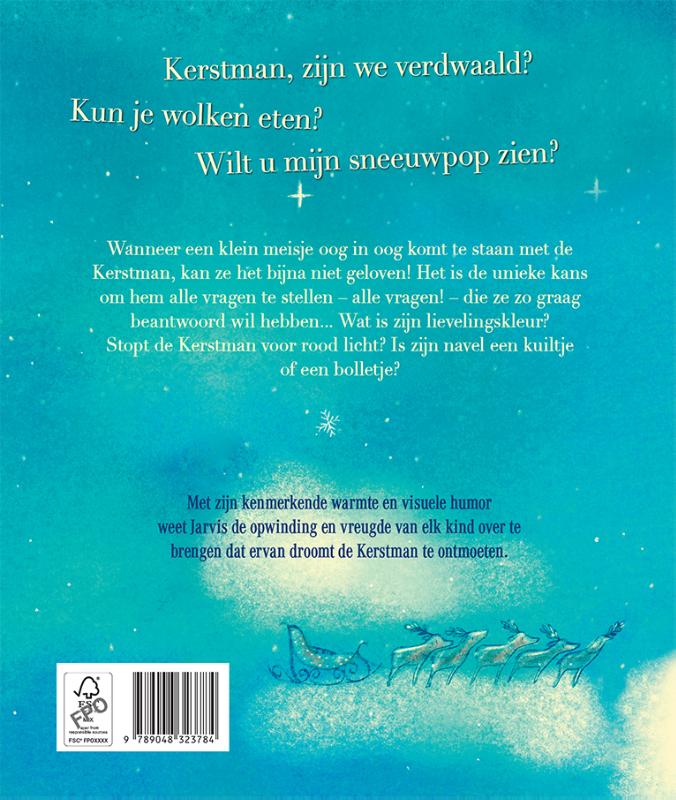 Achterkant van Kerstman