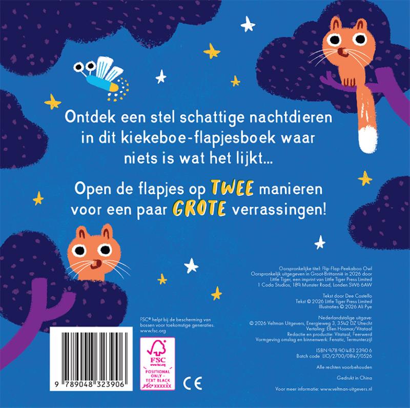 Achterkant van Kiekeboe! In de nacht