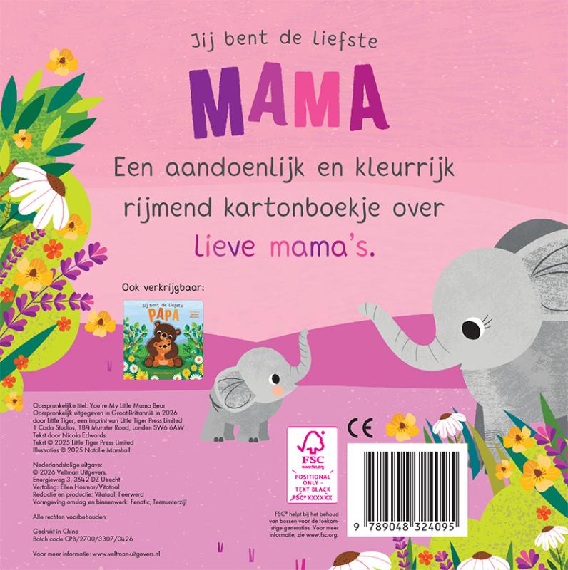 Achterkant van Jij bent de liefste mama