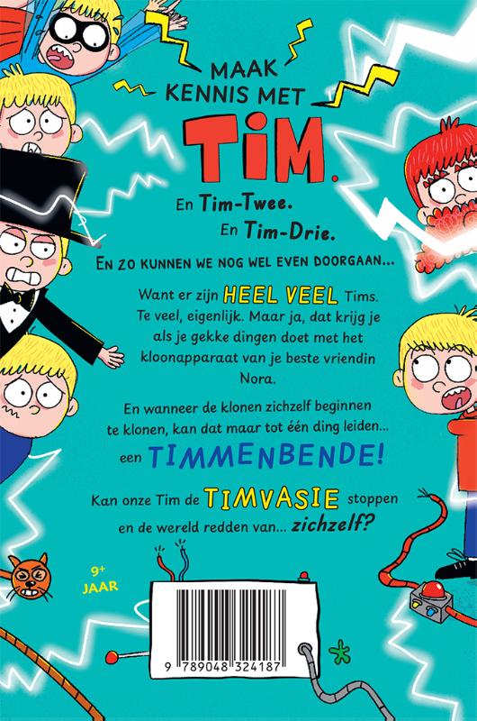 Achterkant van Te veel Tims