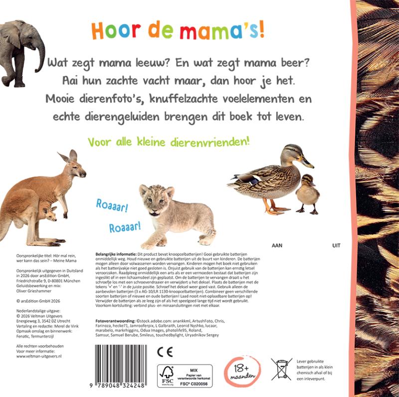Achterkant van Welk dier hoor ik hier? - Mijn mama