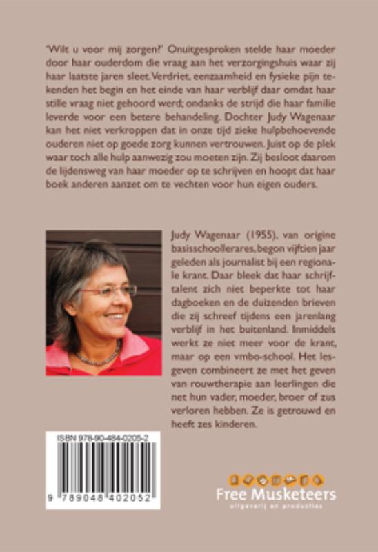 Achterkant van Wilt u alstublieft voor mij zorgen
