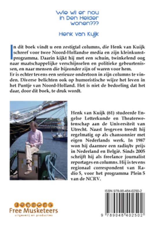 Achterkant van Wie wil er nou in Den Helder wonen???