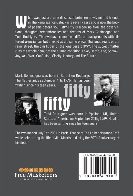 Achterkant van Fifty-Fifty